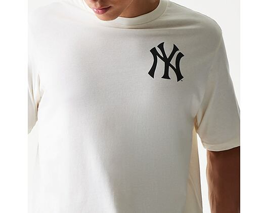 Triko New Era - MLB Food Graphic Tee - NY Yankees - Off White