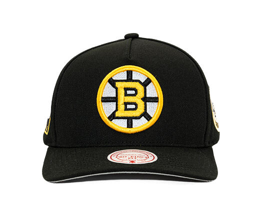 Kšiltovka Mitchell & Ness - Boston Bruins - Double Clutch Pro Snapback - Black