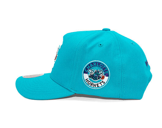 Kšiltovka Mitchell & Ness - Charlotte Hornets - Double Clutch Pro Snapback Hwc - Teal