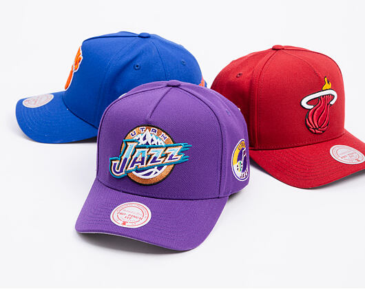 Kšiltovka Mitchell & Ness - Utah Jazz - Double Clutch Pro Snapback Hwc - Purple