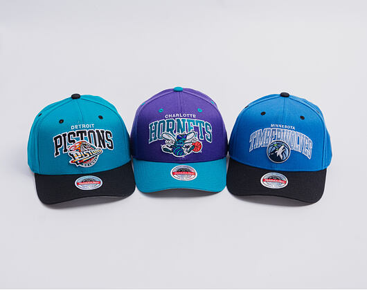 Kšiltovka Mitchell & Ness - NBA Team Arch Snapback - Charlotte Hornets - Purple / Teal