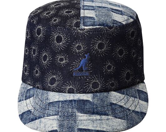 Kšiltovka Kangol - TRENDS PACK - Denim Mashup Army Cap - Blue Picnic