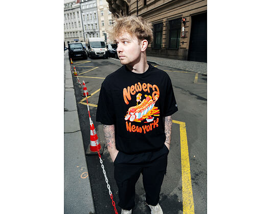 Triko New Era - Food Graphic Tee - Black