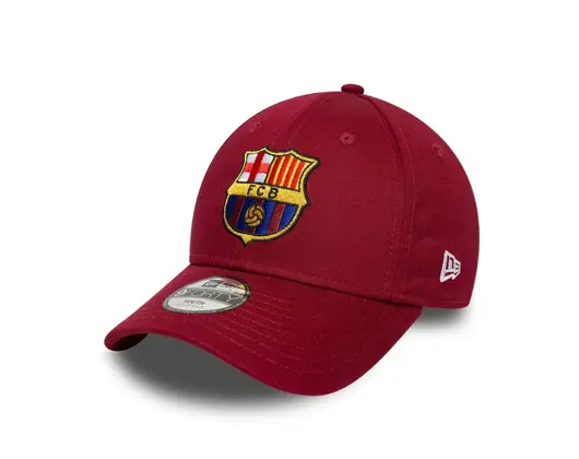 Dětská Kšiltovka New Era - Core Logo 9FORTY Kids - Barcelona FC - Cardinal