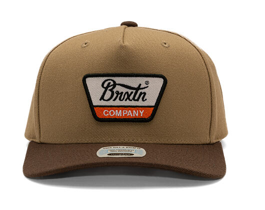 Kšiltovka Brixton - Linwood MP Snapback - Sand/Pinecone Brown