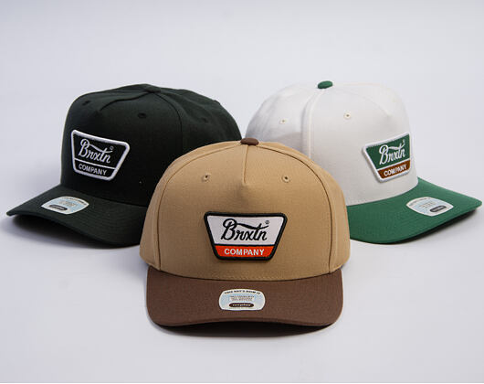 Kšiltovka Brixton - Linwood MP Snapback - Sand/Pinecone Brown