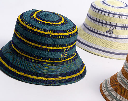 Klobouk Kangol - Tropic Resort Stripe Lahinch - Celestial Teal Multi