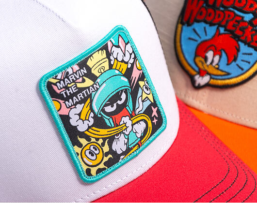 Kšiltovka Capslab - Trucker Looney Tunes - Marvin The Martian - White / Red