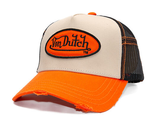 Kšiltovka Von Dutch - Trucker - Classic Logo Orange/Green