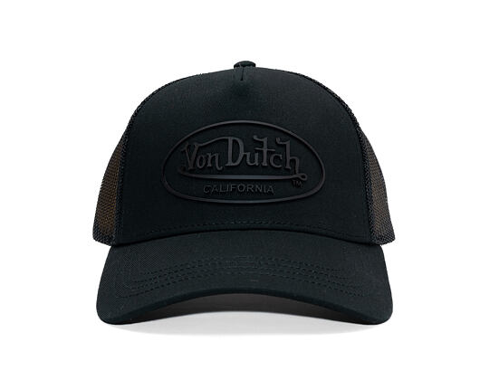 Kšiltovka Von Dutch - Trucker - Rubber Logo Black/Black