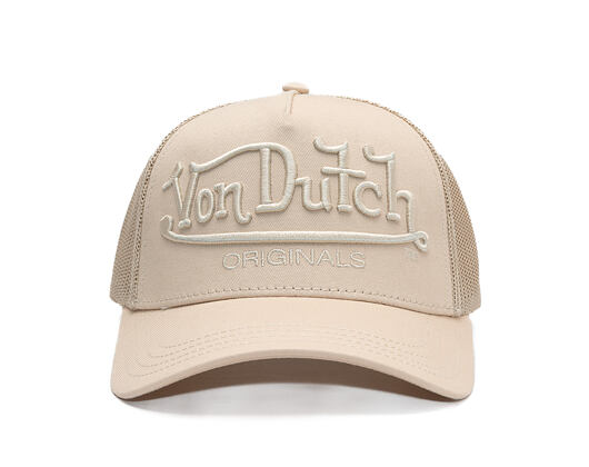 Kšiltovka Von Dutch - Trucker - Originals Logo Beige
