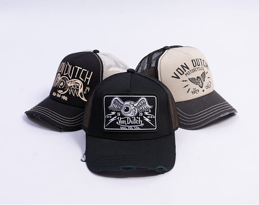 Kšiltovka Von Dutch - Trucker - Eye Out Logo Black