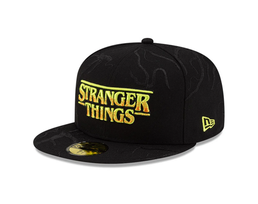 Kšiltovka New Era - All Over Vines 59FIFTY - Stranger Things - Black