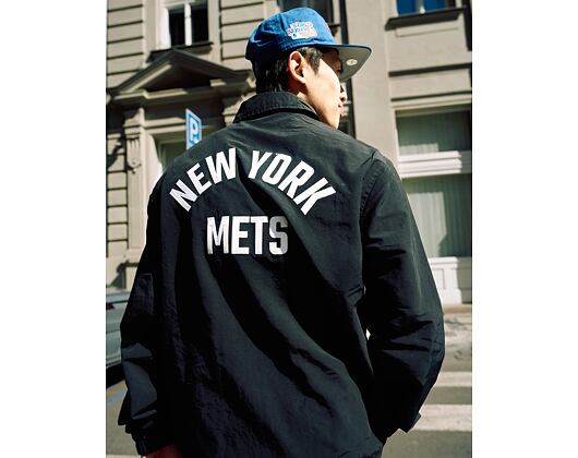 Bunda New Era - MLB Coaches Jacket - NY Mets - Black