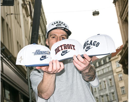 Kšiltovka Nike - Cooperstown Dri-Fit Pro - Detroit Tigers - White 10A/Pitch Blue 4FA