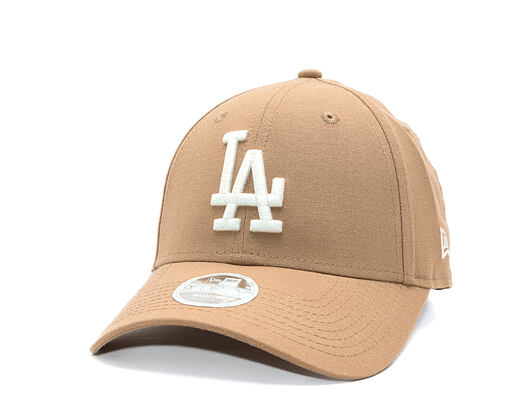 Dámská Kšiltovka New Era - MLB Linen 9FORTY - LA Dodgers - Camel