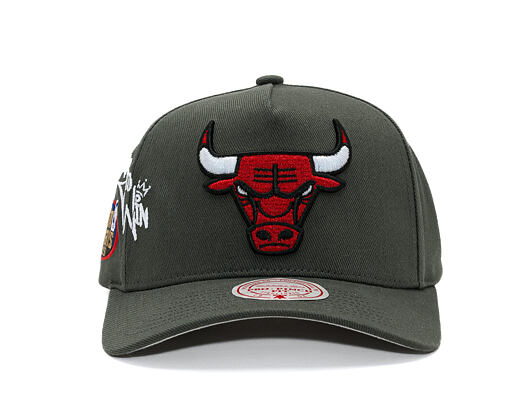 Kšiltovka Mitchell & Ness  - NBA Born To Win - Pro Pinch Snapback - Chicago Bulls - Grey