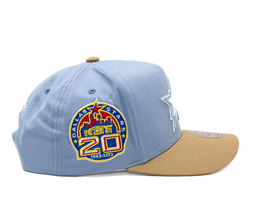Kšiltovka Mitchell & Ness  - NHL Frosted Peak - Pro Pinch Snapback - Dallas Stars - Blue/Brown