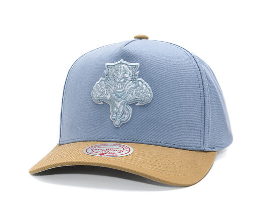 Kšiltovka Mitchell & Ness  - NHL Frosted Peak - Pro Pinch Snapback - Florida Panthers - Blue/Brown