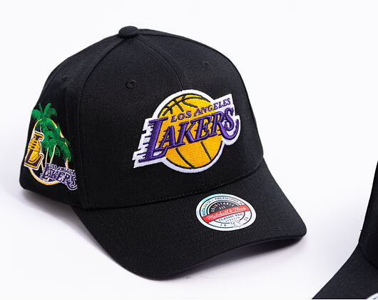 Kšiltovka Mitchell & Ness  - NBA Classic Red Snapback Custom Patch - Los Angeles Lakers - Black