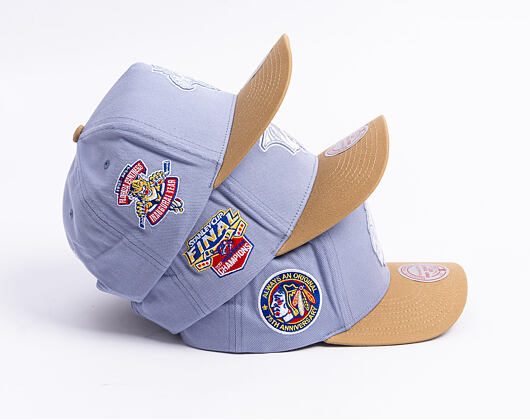 Kšiltovka Mitchell & Ness  - NHL Frosted Peak - Pro Pinch Snapback - Florida Panthers - Blue/Brown