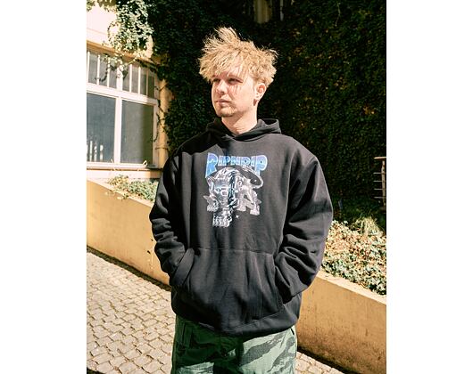 Mikina Rip N Dip - Cyborg Hoodie (Black Wash)