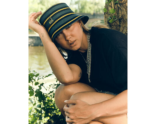 Klobouk Kangol - Tropic Resort Stripe Lahinch - Celestial Teal Multi