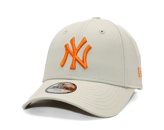 Dětská Kšiltovka New Era - MLB Essential 9FORTY - NY Yankees - Stone / Orange