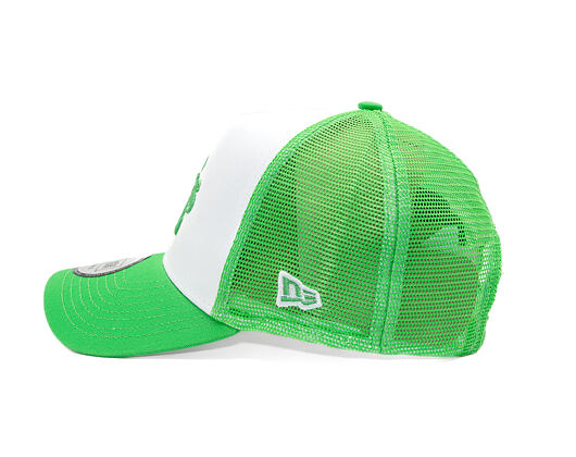 Kšiltovka New Era - MLB Essential 9FORTY A-Frame Trucker - Oakland Athletics - Green / White