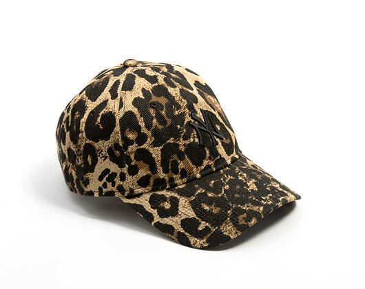 Dámská Kšiltovka New Era - MLB Summer Leopard 9TWENTY - NY Yankees - Brown / Camel