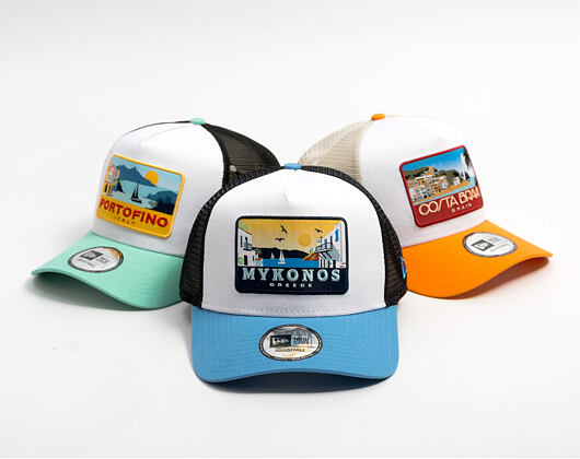 Kšiltovka New Era - Branded Location Patch 9FORTY A-Frame Trucker - Blue