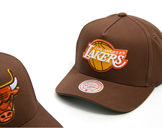 Kšiltovka Mitchell & Ness - NBA - Chestnut Peak - Los Angeles Lakers - Brown