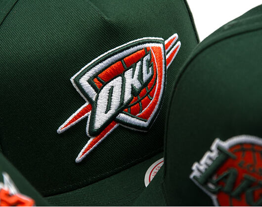 Kšiltovka Mitchell & Ness - NBA - Emerald Slam - Oklahoma City Thunder - Green/Orange