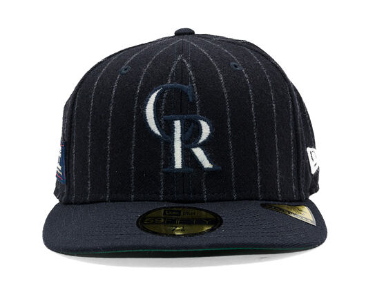 Kšiltovka New Era - MLB Moon Cooperstown 59FIFTY - Colorado Rockies - White And Navy Pinstripe
