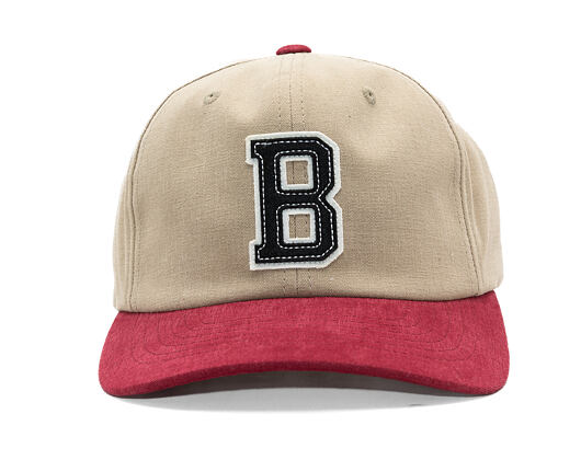 Kšiltovka Brixton - Big B Mp Cap - Sand/Burgundy