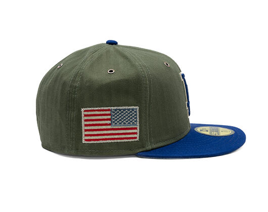 Kšiltovka New Era - MLB Three Looms "American Herringbone" 59FIFTY - LA Dodgers - Team Color