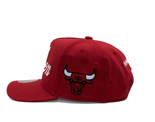 Kšiltovka Mitchell & Ness - Player Script Hwc - NBA - Chicago Bulls - Scottie Pippen - Red