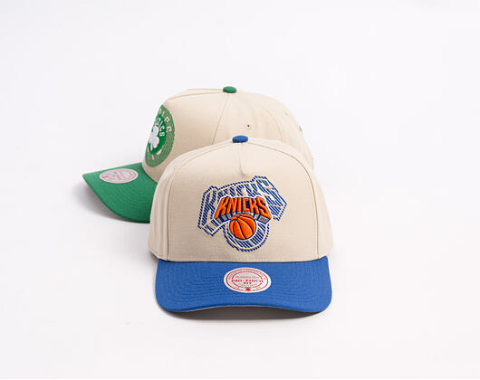 Kšiltovka Mitchell & Ness - Off Tilted - NBA - New York Knicks - Off White