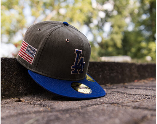 Kšiltovka New Era - MLB Three Looms "American Herringbone" 59FIFTY - LA Dodgers - Team Color