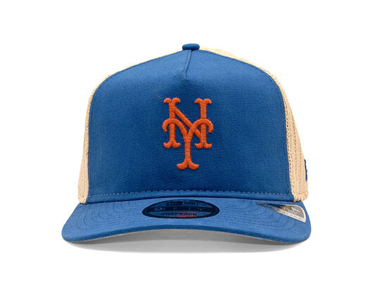 Kšiltovka New Era - MLB "Summer Twine Grained" 9FIFTY - NY Mets - Team Color / Open Market Tan