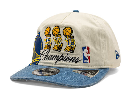 Kšiltovka New Era - NBA "Hardwood Classic Champions" 19TWENTY - Golden State Warriors - Chrome White