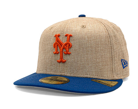 Kšiltovka New Era - MLB "Summer Twine" 59FIFTY - NY Mets - Team Color / Open Market Tan