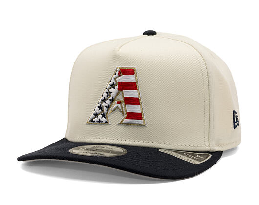 Kšiltovka New Era - MLB "American Flag" 9FIFTY - Arizona Diamondbacks - Chrome White