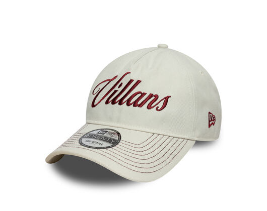 Kšiltovka New Era - Villans Dadcap 9TWENTY A-Frame - ASTON VILLA FC - Ivory