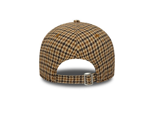 Kšiltovka New Era - MLB Checker 9TWENTY A-Frame - NY Yankees - Camel