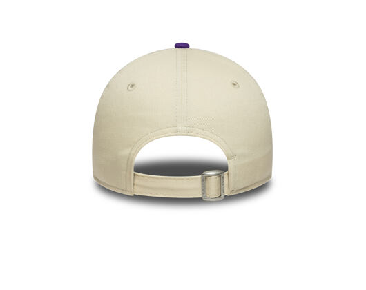 Dětská Kšiltovka New Era - MLB League Essential 9FORTY - LA Dodgers - Cream / Purple