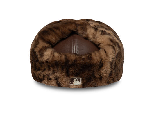 Kšiltovka New Era - MLB IMAGE DROP Leather Dog-Ear 59FIFTY - NY Yankees - Deep Auburn