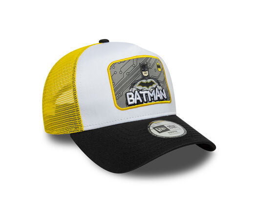 Dětská Kšiltovka New Era - DC Patch 9FORTY A-Frame Trucker - Batman - White / Black