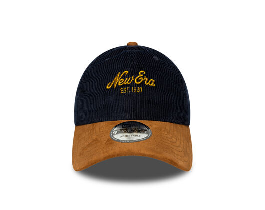 Kšiltovka New Era - Branded Cord Mix 9TWENTY - Navy / Brown