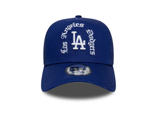 Kšiltovka New Era - MLB Wordmark 9FORTY A-Frame Trucker - LA Dodgers - Royal